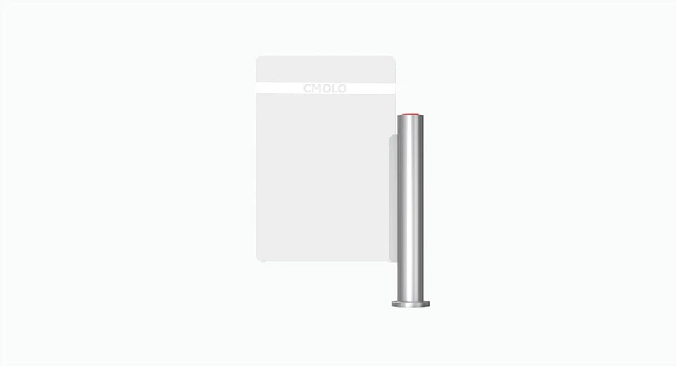 Bi-directional High Glass Half Height Turnstile CPW-163Y